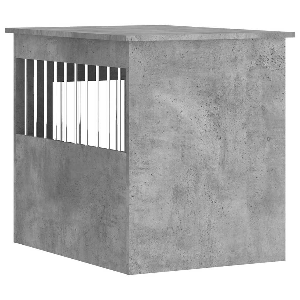 hundebur 55x75x65 cm konstrueret træ betongrå