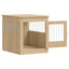 hundebur 64,5x80x71 cm konstrueret træ sonoma-eg