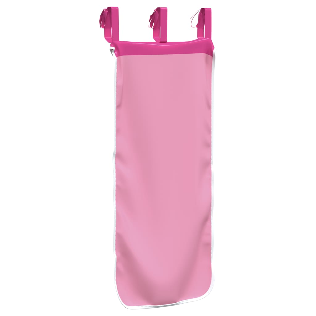 gardiner med tårn til højseng polyester pink