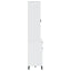 vitrineskab VIKEN 80x40x190 cm massivt fyrretræ hvid