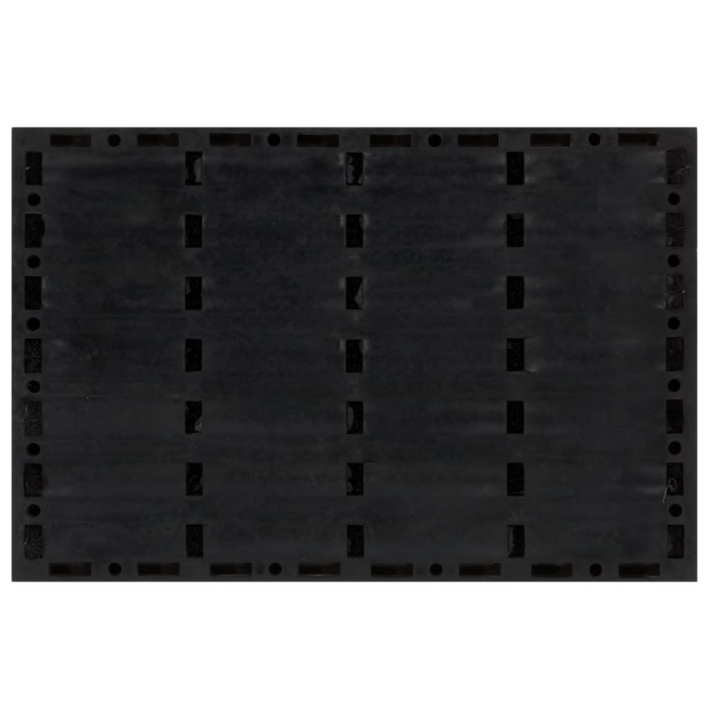 dørmåtte 40x60 cm rektangulær gummi og coir