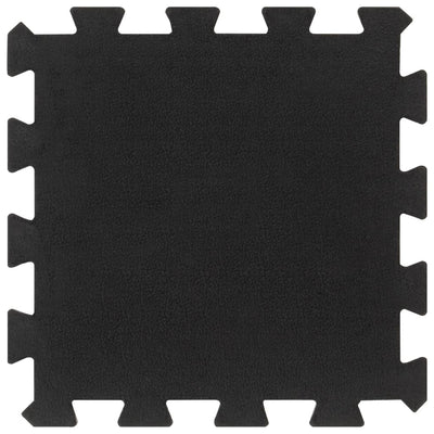 gulvmåtter 9 stk. 30x30 cm 16 mm gummi sort