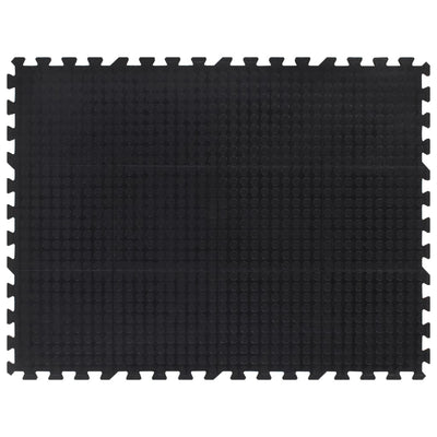 gulvmåtte 90x120 cm 12 mm gummi sort