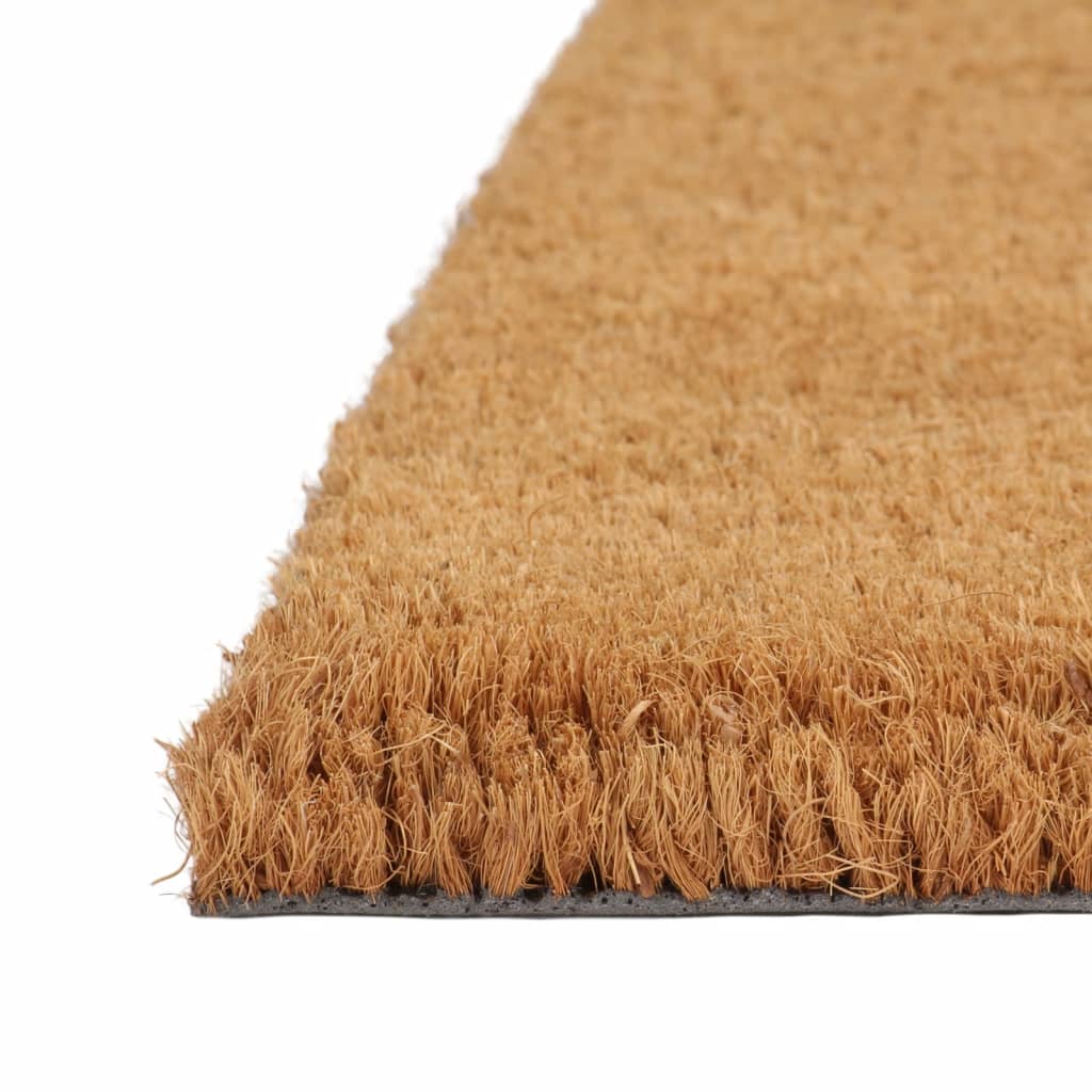 dørmåtte 40x60 cm halvrund tuftet coir naturfarvet