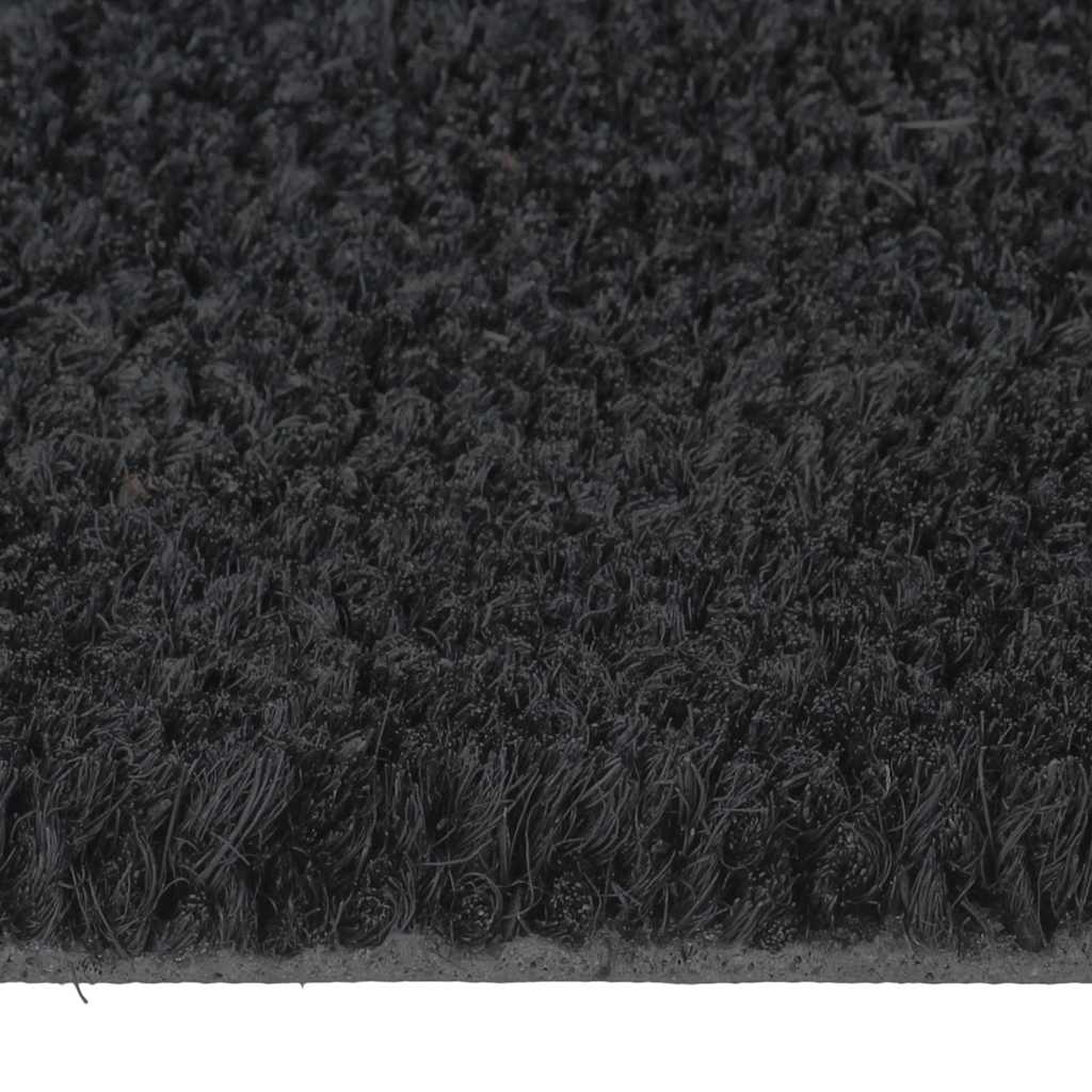dørmåtte 60x90 cm tuftet coir sort