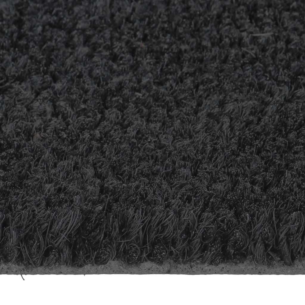 dørmåtte 90x150 cm tuftet coir sort