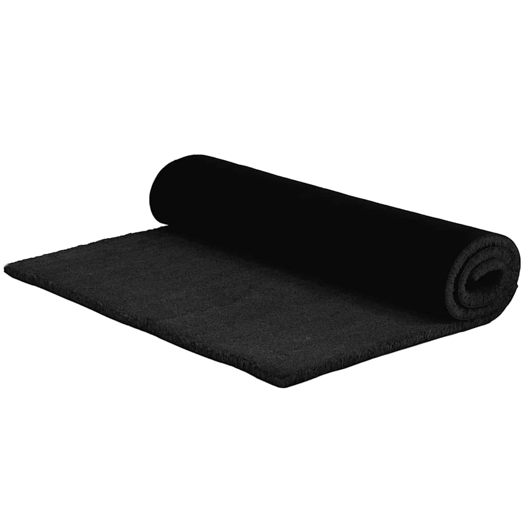 dørmåtte 100x300 cm tuftet coir sort