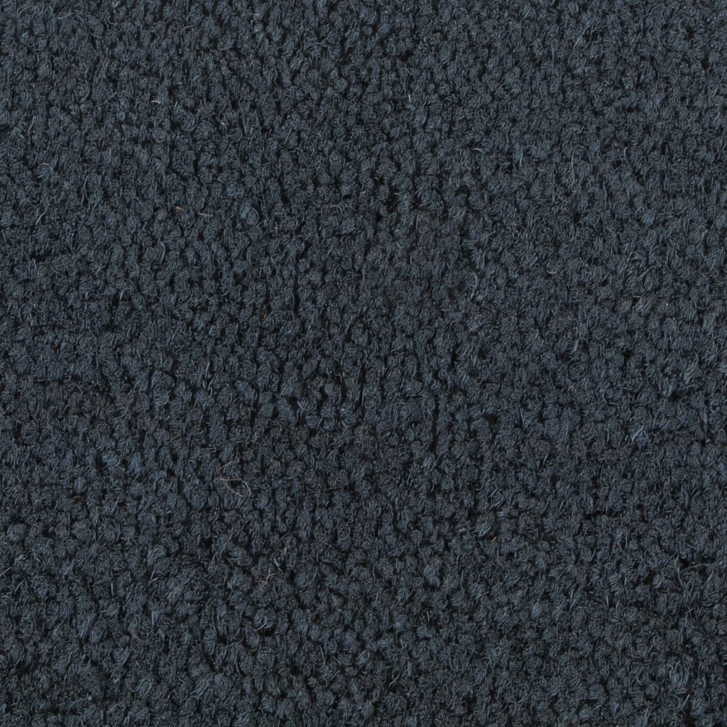 dørmåtte 50x80 cm halvrund tuftet coir mørkegrå