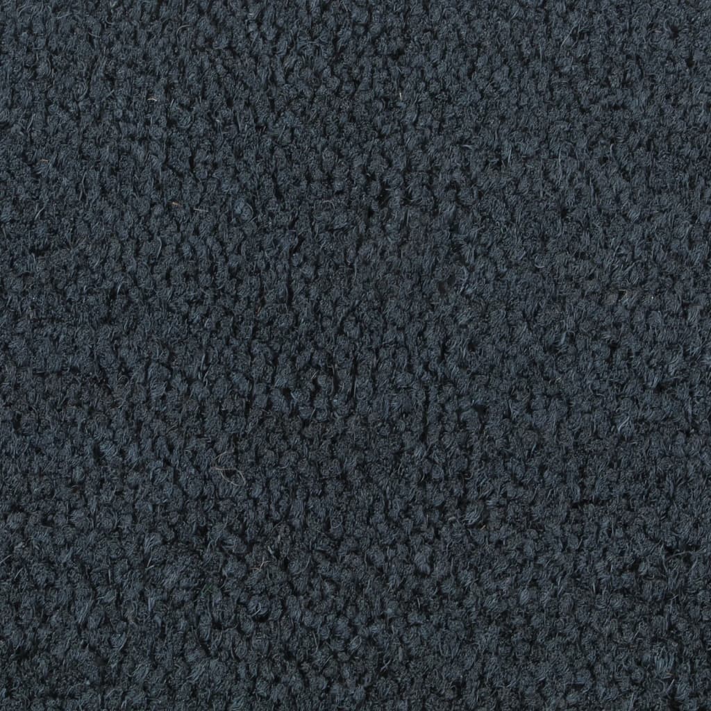 dørmåtte 60x90 cm halvrund tuftet coir mørkegrå