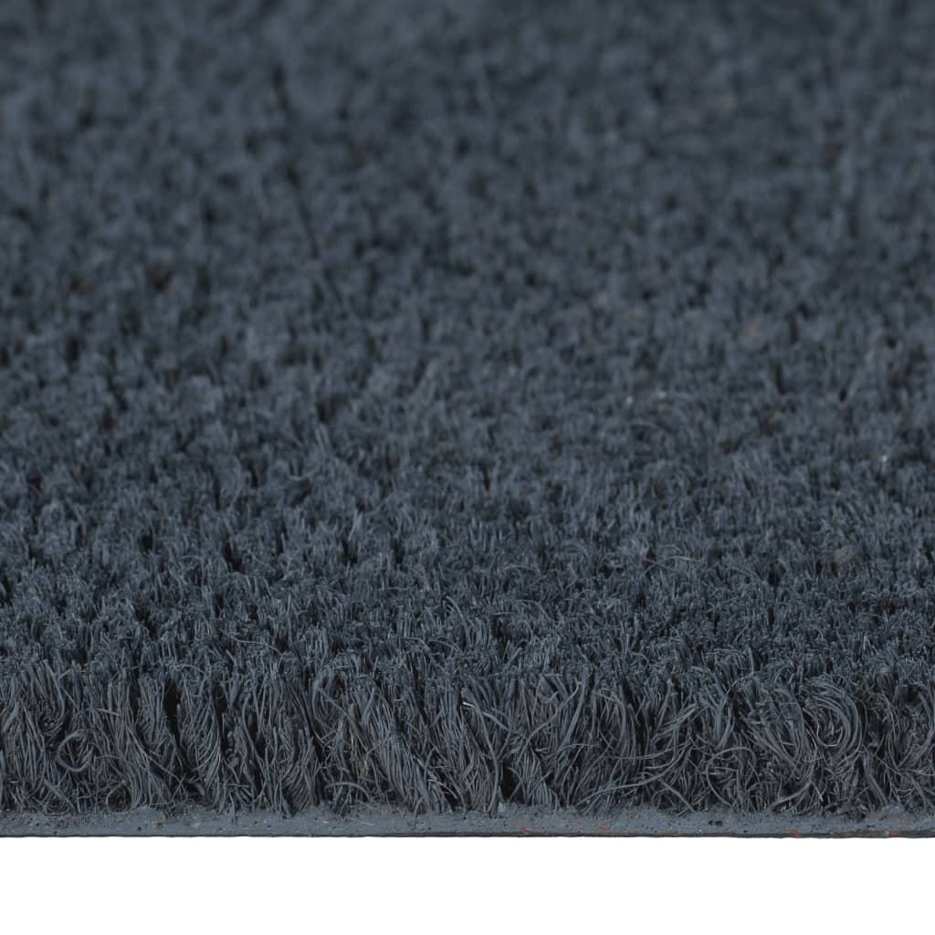 dørmåtte 100x300 cm tuftet coir mørkegrå