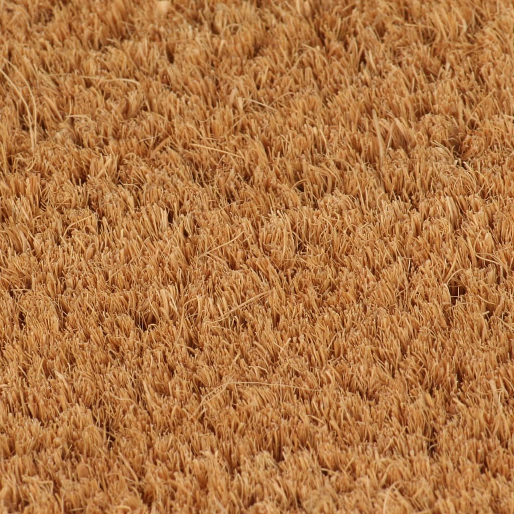 dørmåtte 40x60 cm halvrund tuftet coir naturfarvet