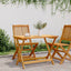foldbart havebord 90x52,5x65 cm massivt akacietræ