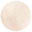 gulvtæppe HUARTE Ø 80 cm kort luv og vaskbart beige