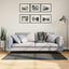 gulvtæppe IZA 80x150 cm kort luv skandinavisk look antracitgrå