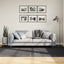 gulvtæppe IZA 160x230 cm kort luv skandinavisk look antracitgrå