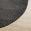 gulvtæppe IZA Ø 120 cm cm kort luv skandinavisk look antracit