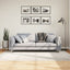 gulvtæppe IZA 140x200 cm kort luv skandinavisk look cremefarvet
