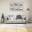 gulvtæppe IZA 160x230 cm kort luv skandinavisk look cremefarvet