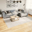 gulvtæppe IZA 200x280 cm kort luv skandinavisk look cremefarvet
