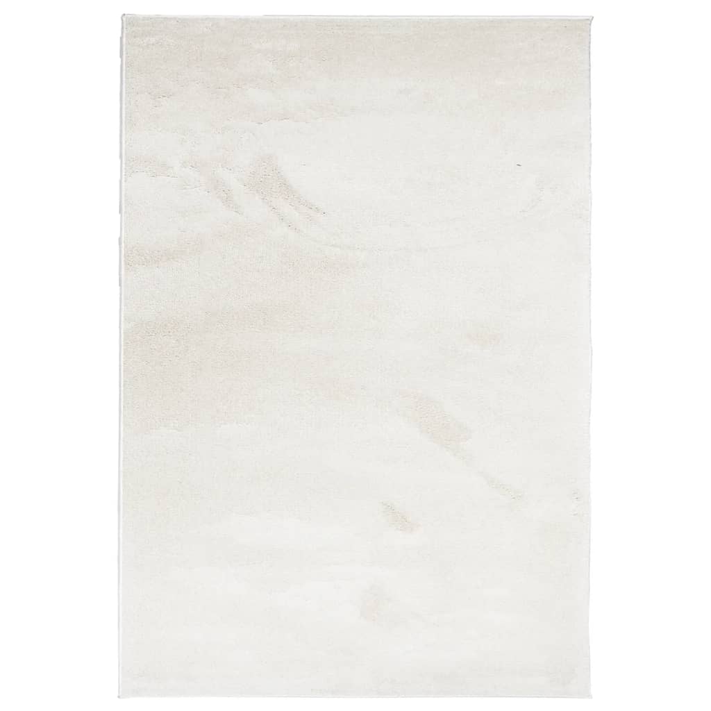 gulvtæppe OVIEDO 160x230 cm kort luv beige