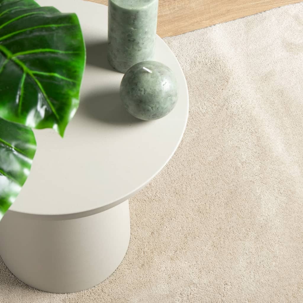 gulvtæppe OVIEDO 160x230 cm kort luv beige