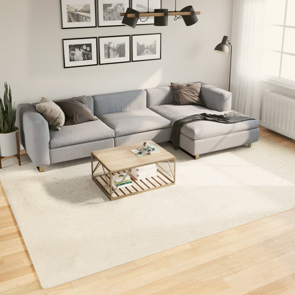 gulvtæppe OVIEDO 240x340 cm kort luv beige billede