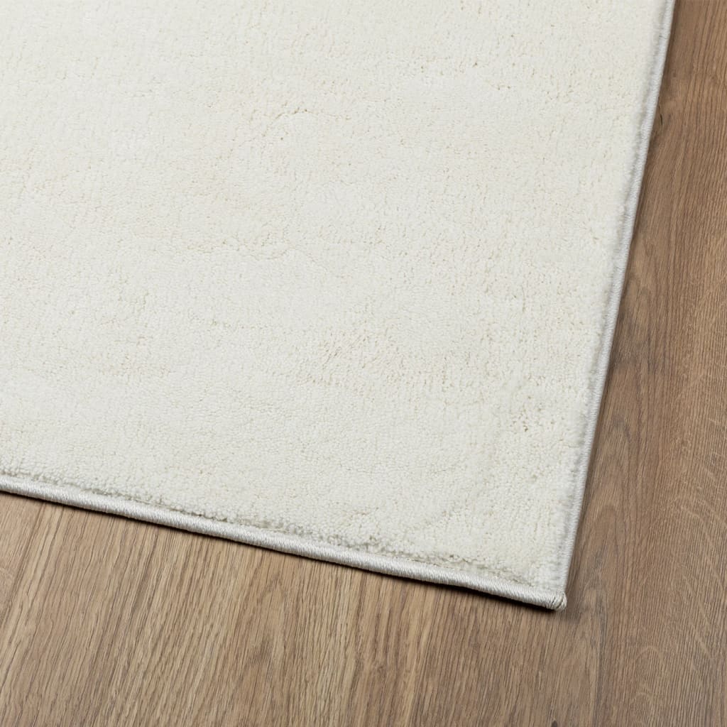 gulvtæppe OVIEDO 200x280 cm kort luv cremefarvet