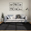 gulvtæppe OVIEDO 200x200 cm kort luv sort