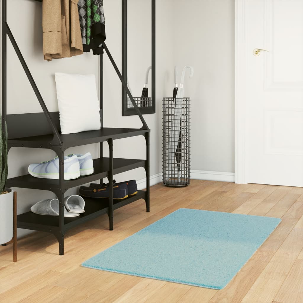 Gulvtæppe OVIEDO 60 × 110 cm - kort luv, grøn