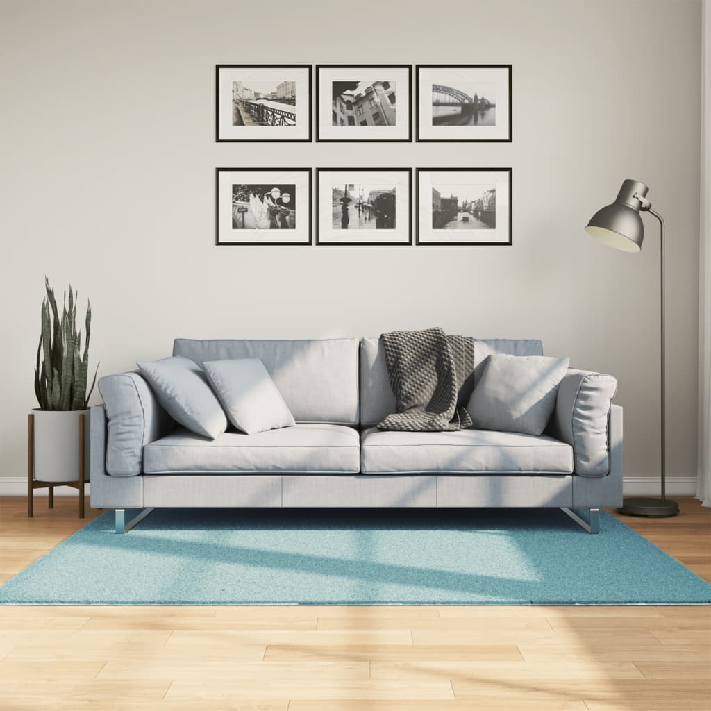 gulvtæppe OVIEDO 120x170 cm kort luv grøn billede