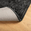 gulvtæppe ISTAN 100x200 cm lang luv skinnende look antracitgrå