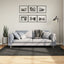 gulvtæppe ISTAN 140x200 cm lang luv skinnende look antracitgrå