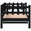 daybed 80x200 cm massivt fyrretræ sort