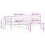 daybed 80x200 cm massivt fyrretræ sort