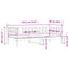 daybed 90x190 cm massivt fyrretræ sort