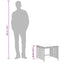 haveskammel med hynder 4 stk. 41x41x36 cm polyrattan sort