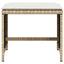 haveskamler 4 stk. med hynder 41x41x36 cm polyrattan beige