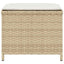 haveskamler 4 stk. med hynder 41x41x36 cm polyrattan beige