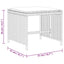 haveskamler 4 stk. med hynder 41x41x36 cm polyrattan beige