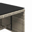 haveskamler 4 stk. med hynder 41x41x36 cm polyrattan lysegrå