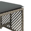 haveskamler 4 stk. med hynder 41x41x36 cm polyrattan grå
