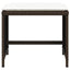 haveskamler 4 stk. med hynder 41x41x36 cm polyrattan brun