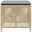 haveskamler 4 stk. med hynder 41x41x36 cm polyrattan beige