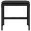 haveskammel med hynder 4 stk. 41x41x36 cm polyrattan sort