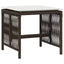 haveskamler 4 stk. med hynder 41x41x36 cm polyrattan brun