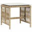 haveskamler 4 stk. med hynder 41x41x36 cm polyrattan beige