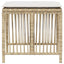 haveskamler 4 stk. med hynder 41x41x36 cm polyrattan beige