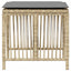 haveskamler 4 stk. med hynder 41x41x36 cm polyrattan beige
