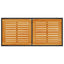 havebord med top i akacietræ 115x54x74 cm polyrattan sort