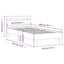 sengeramme m. sengegavl 90x200 cm uden madras sonoma-eg